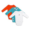 Bio Baby-Bodys langarm 3er-Pack