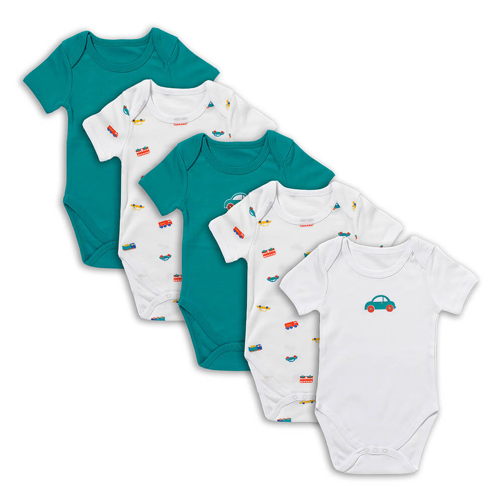 Bio Baby-Bodys kurzarm 5er-Pack