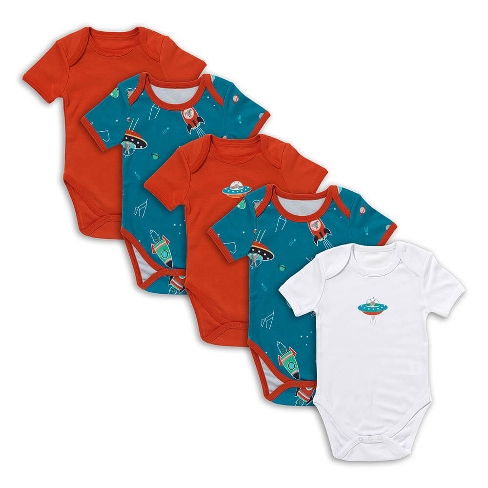 Bio Baby-Bodys kurzarm 5er-Pack