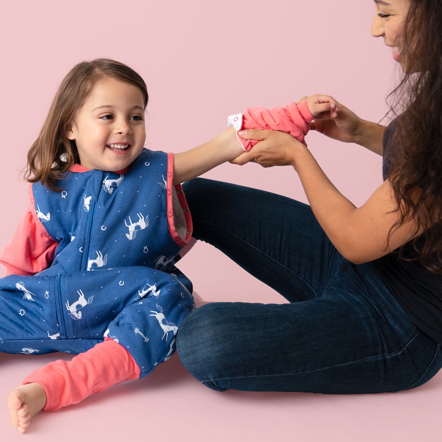 Schlafsack mit Füßen und umklappbaren Bündchen, 2.5 TOG