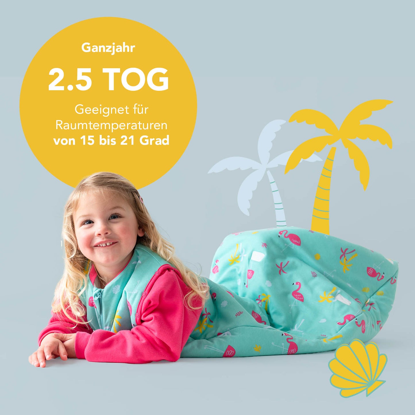 Bio Babyschlafsack, 2.5 TOG