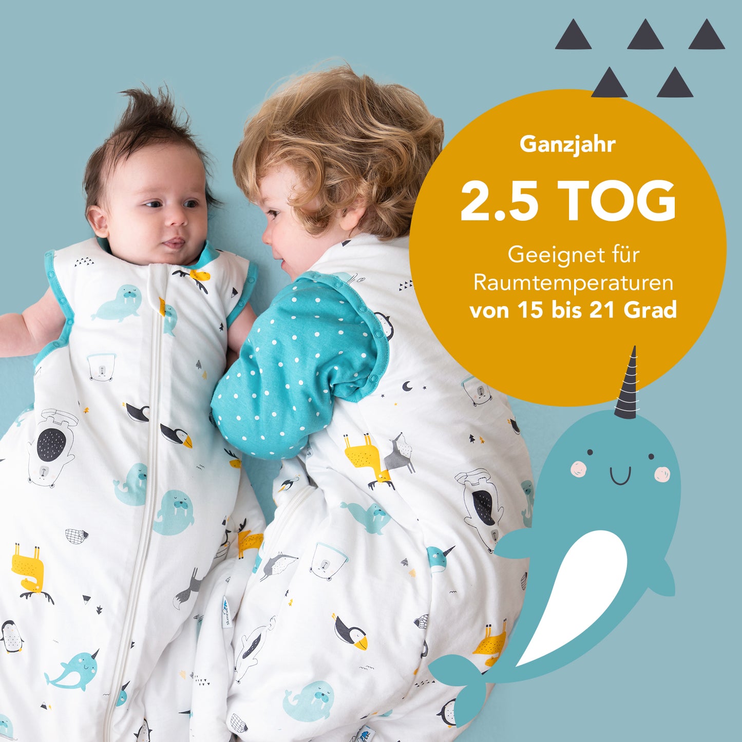 Bio Babyschlafsack, 2.5 TOG