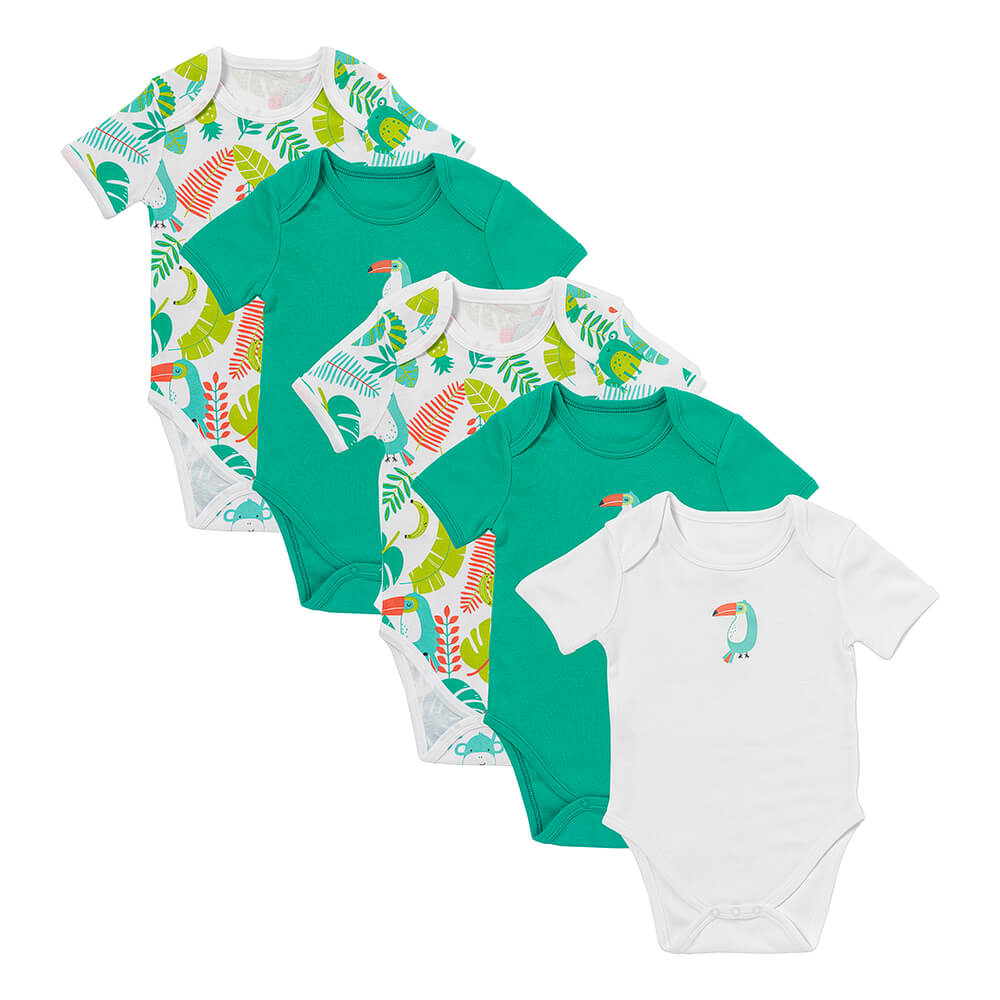 Bio Baby-Bodys kurzarm 5er-Pack