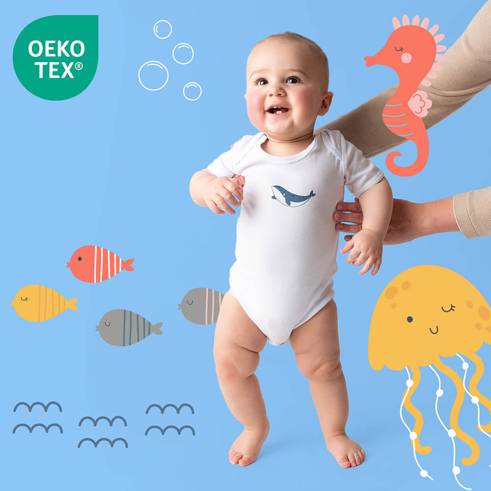 Bio Baby-Bodys kurzarm 5er-Pack