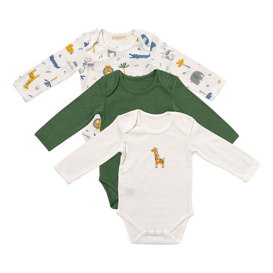 Bio Baby-Bodys langarm 3er-Pack