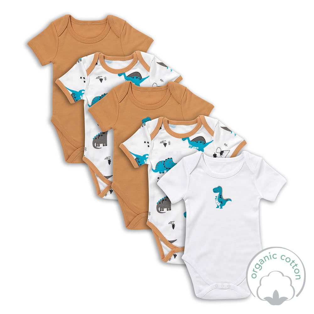 Bio Baby-Bodys kurzarm 5er-Pack