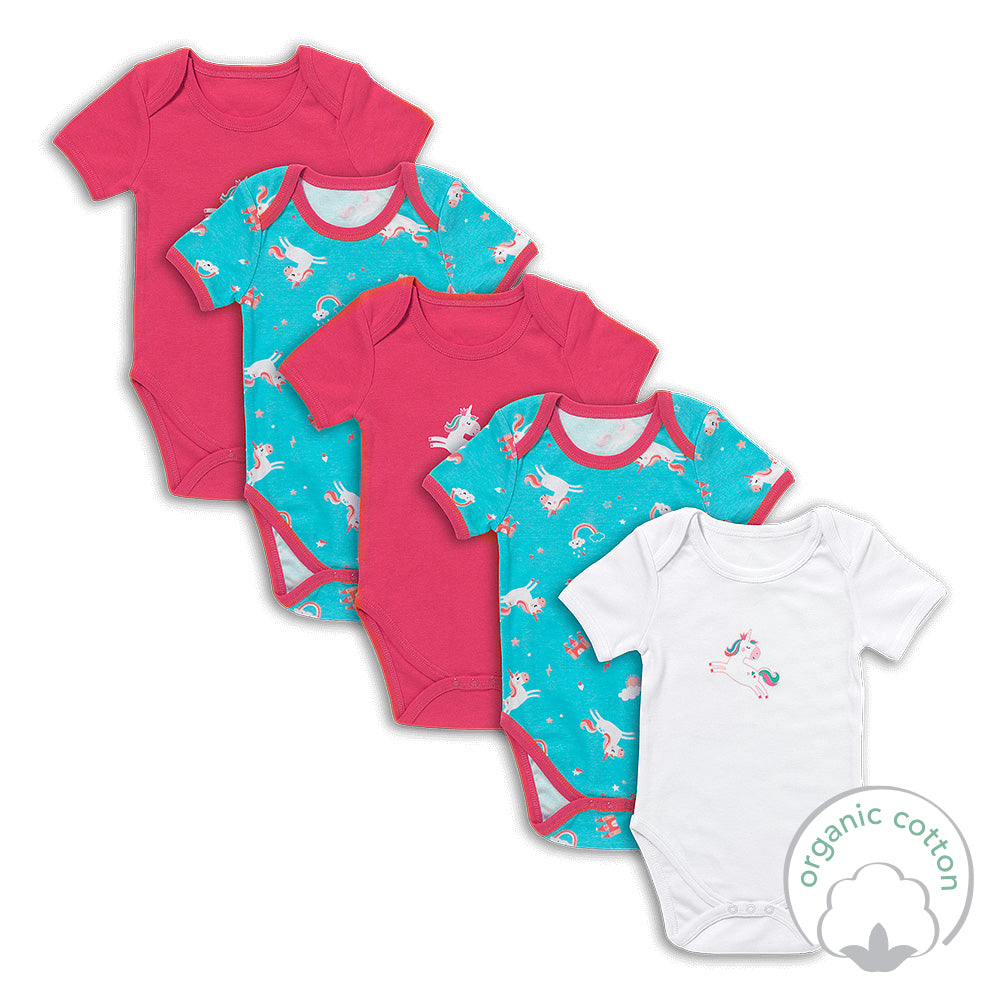 Bio Baby-Bodys kurzarm 5er-Pack