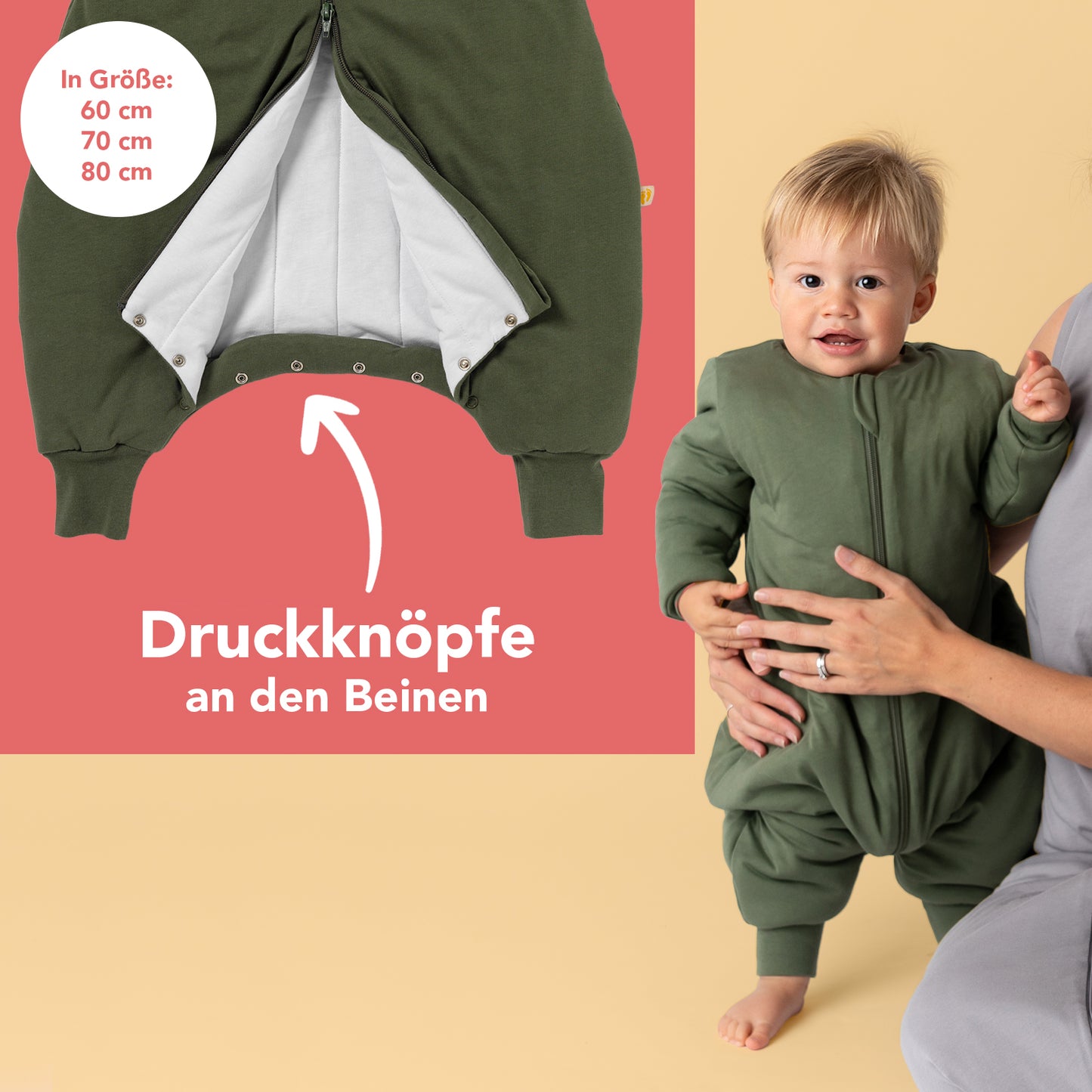 Schlafsack mit Füßen, 3.5 TOG